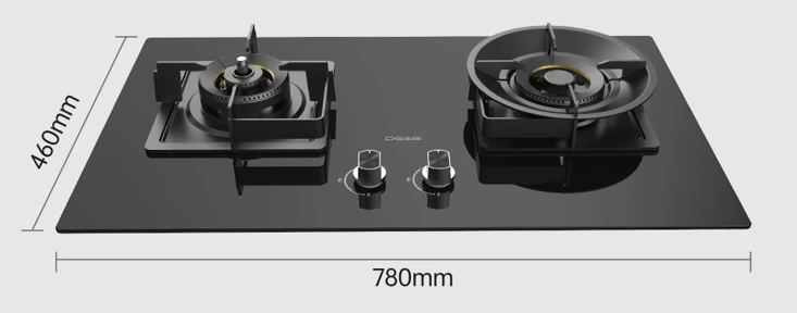 Product Diagram of Two Burner Propane Cooktop Product Diagram of Two Burner Propane Cooktop